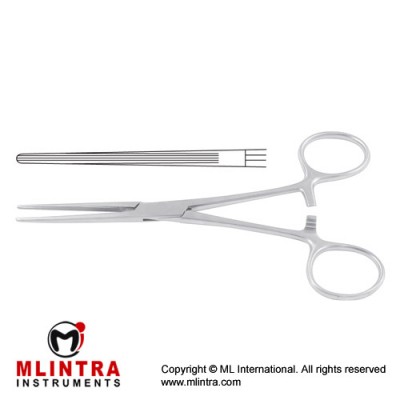 Bainbridge Haemostatic Forceps Straight - Longitudinally Serrated Stainless Steel, 15 cm - 6"
